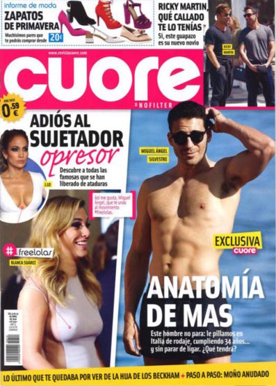 La anatomía de Miguel Ángel Silvestre, en Cuore