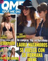 Laura Matamoros y su hermana Irene en portada de QMD!