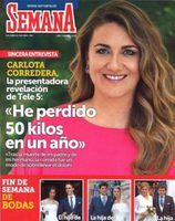 Carlota Corredera, la presentadora revelación de Telecinco, en la portada de Semana