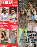 La Reina Letizia y la Princesa Leonor en la portada de ¡HOLA!