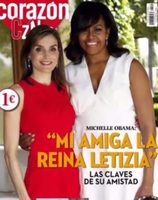 La Reina Letizia y Michelle Obama en la portada de Hoy Corazón