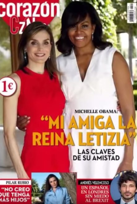 La Reina Letizia y Michelle Obama en la portada de Hoy Corazón