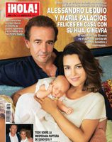 Alessandro Lequio y María Palacios, felices en casa con su hija Ginevra en la portada de ¡Hola!