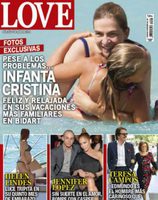 La Infanta Cristina de vacaciones en la portada de la revista Love