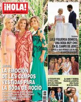 La emoción de las Campos vestidas para la boda de Rocío Carrasco en portada de ¡Hola!