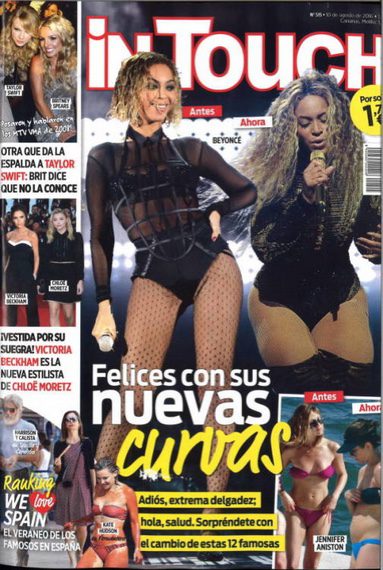 En al revista InTouch algunas famosas están felices con sus nuevas curvas