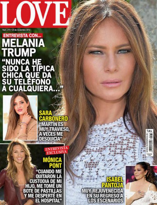 Melania Trump, la nueva Primera Dama, se confiesa en Love