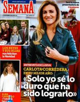 Carlota Corredera celebra su mejor año en televisión en la portada de la revista Semana