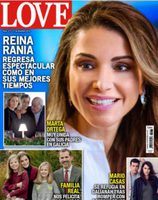 La Reina Rania de Jordania, espectacular y sonriente en la portada de la revista Love