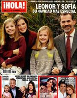 La Familia Real española felicita la Navidad protagonizando así la portada de la revista Hola