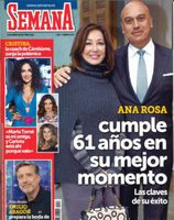 Ana Rosa Quintana en la portada de Semana en su 61 cumpleaños