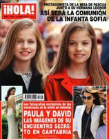 En la portada de Hola Leonor y Sofía protagonistas de la misa de Pascua