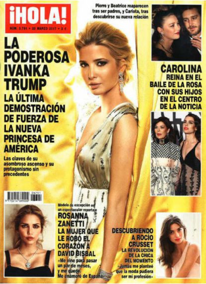 Ivanka Trump se convierte en la protagonista de la última portada de ¡Hola!