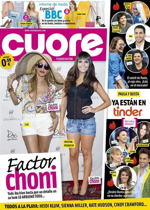 El lado más choni de las famosas en la portada de Cuore