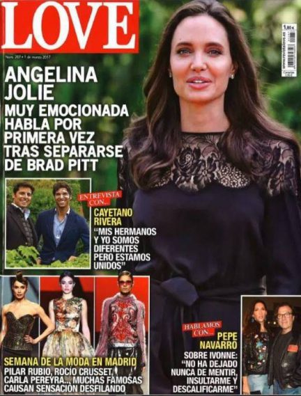 En la portada de Love: Angelina Jolie habla emocionada