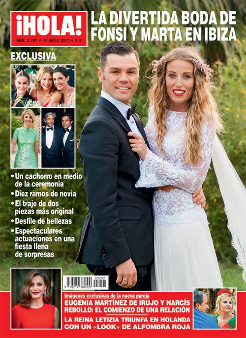 La increíble boda de Fonsi Nieto y Marta Castro en la portada de ¡Hola!