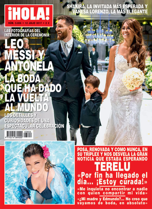 La romántica boda de Leo Messi y Antonella en ¡Hola!