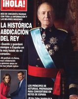 La histórica abdicación del Rey en ¡Hola!