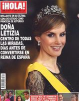 Doña Letizia, el centro de todas las miradas de ¡Hola!