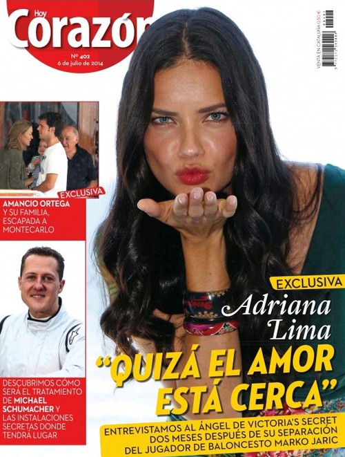 Adriana Lima confiesa en Hoy Corazón que 