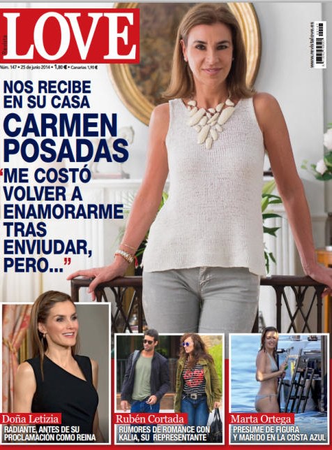 Carmen Posadas recibe en su casa a Love