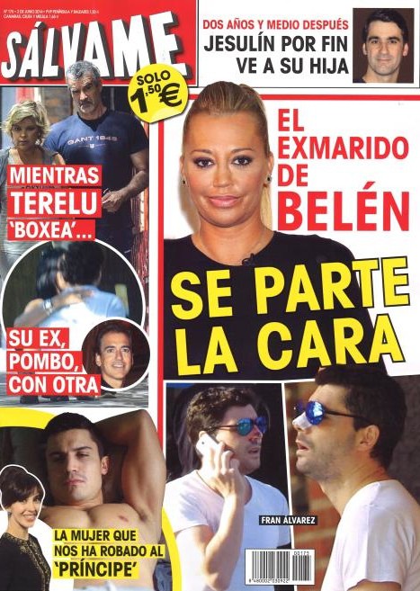 El exmarido de Belén Esteban se parte la cara en Sálvame