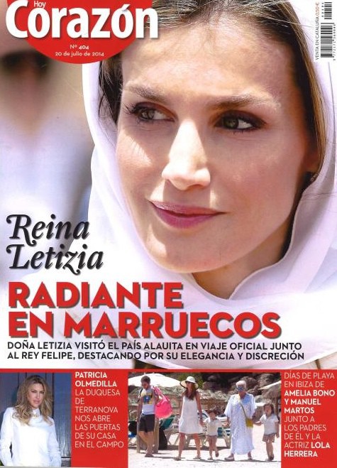 La Reina Letizia, radiante en Marruecos y en Hoy Corazón