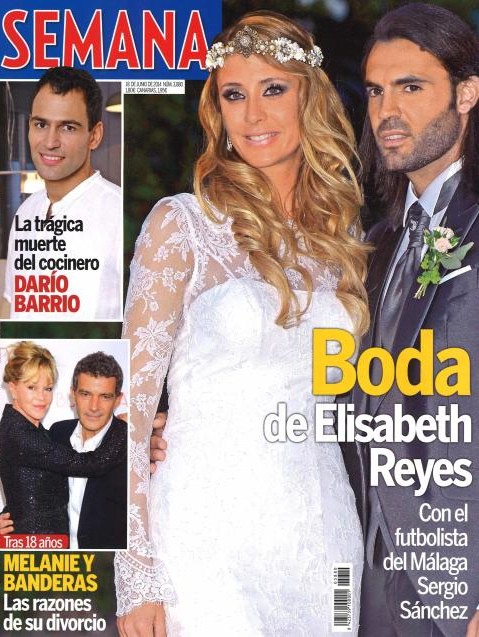 Semana destaca la boda de Elisabeth Reyes