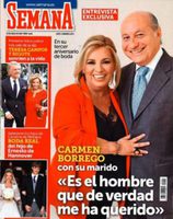 Carmen Borrego celebra su tercer aniversario de boda en Semana