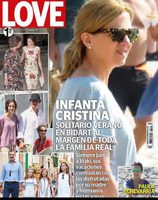 La Infanta Cristina protagonista de la portada de Love por su solitario verano en Bidart