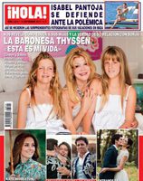 La Baronesa Thyssen posa con sus hijas en ¡Hola!