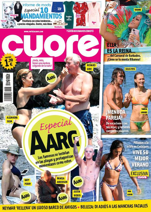 Los 'aarg' playeros más asquerosos de los famosos, protagonistas de la portada de Cuore