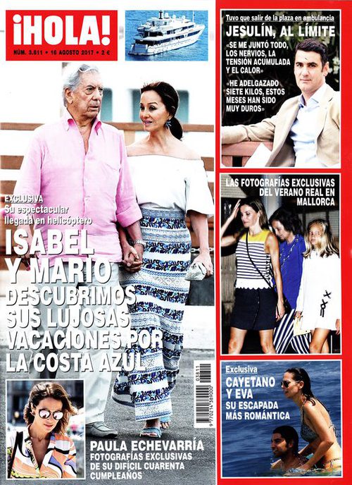 ¡Hola! descubre las lujosas vacaciones de Isabel Preysler y Mario Vargas Llosa