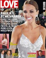 Paula Echevarría protagonista de la revista Love el día de su cumpleaños