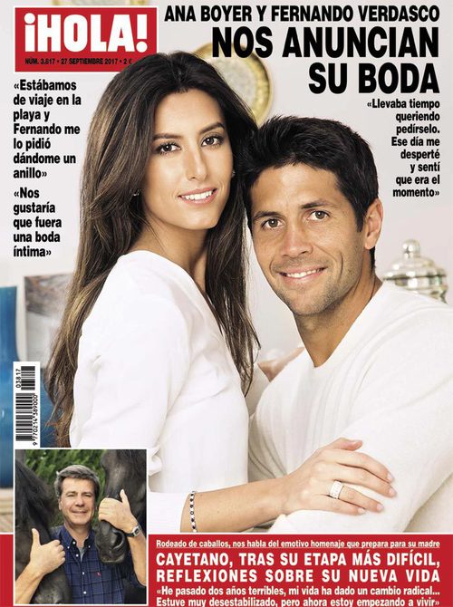 Ana Boyer y Fernando Verdasco anuncian su boda en la revista ¡Hola!