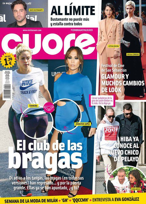 Cuore muestra la ropa interior de las celebritys