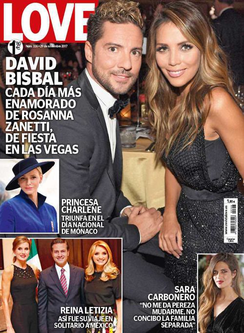 Love recoge la fiesta en Las Vegas de David Bisbal y Rosanna Zanetti