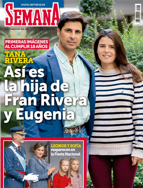 En la portada de Semana Fran Rivera presenta a su hija Tana en su 18 cumpleaños