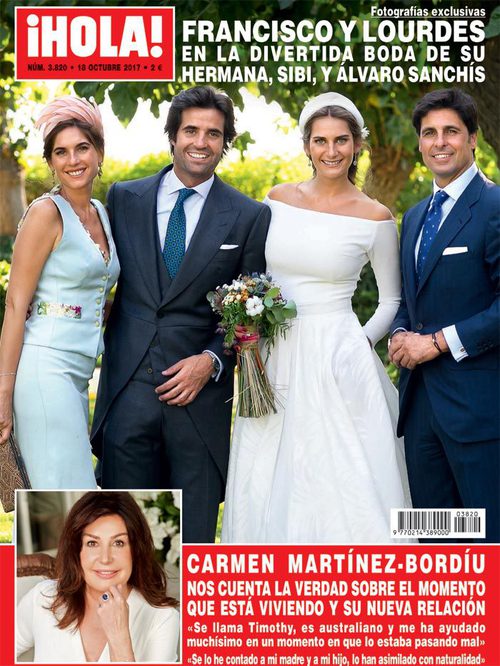 La revista ¡Hola! saca la exclusiva de la boda de Sibi Montes y Álvaro Sanchís