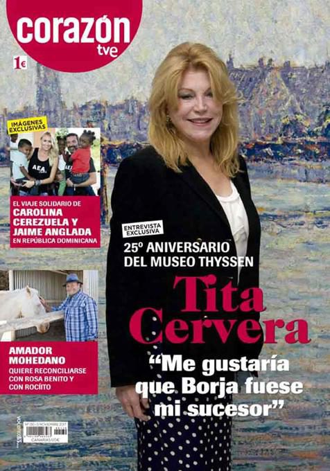 Tita Cervera en Corazón: 