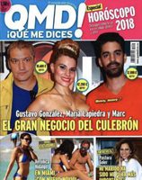 Gustavo González, María Lapiedra y Marc Hamilton en la portada de Qué me dices