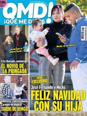 José Fernando y Michu junto a su hija en la portada de QMD!