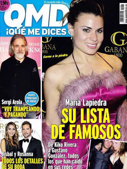 QMD! recopila la lista de famosos de María Lapiedra