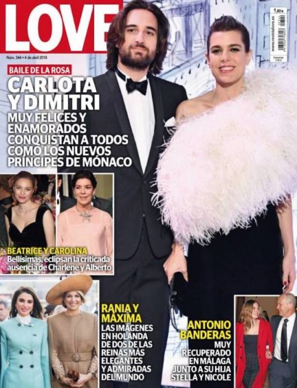 Carlota y Dimitri, los nuevos Príncipes de Mónaco, en la portada de revita Love