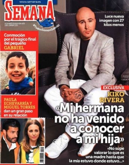 Kiko Rivera se sincera sobre su familia en exclusiva para la revista Semana