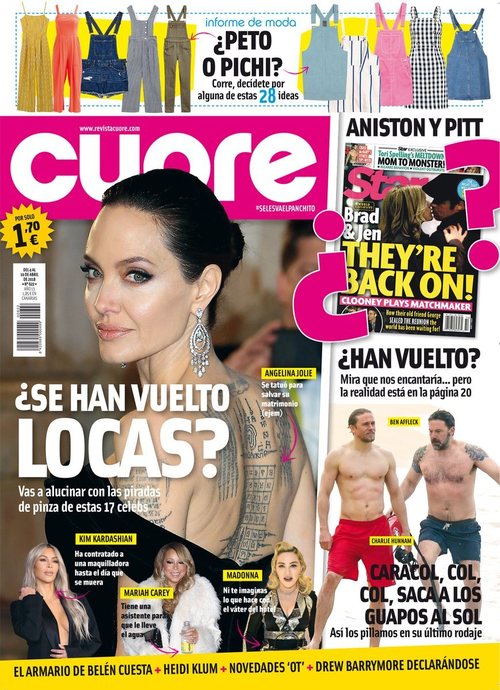 Las locuras de las famosas en la portada de la revista Cuore