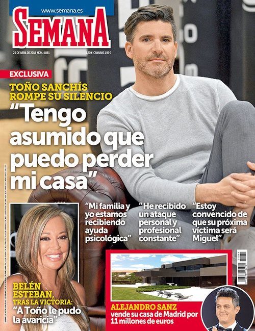 Toño Sanchís tras perder el juicio contra Belén Esteban en revista Semana