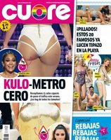 Los culos más impresionantes de la famosas en la portada de la revista Cuore