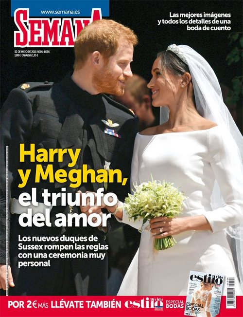 Revista Semana dedica su portada a la boda real e inusual de Harry y Meghan