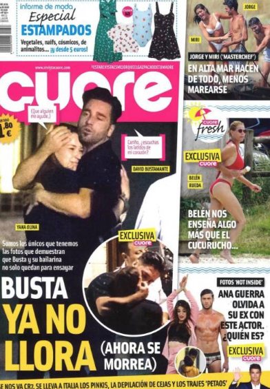 David Bustamante y Yana Olina: mucho más que pareja de baile en revista CUORE